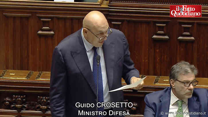 Militari italiani in Arabia, Crosetto in Aula: “Italia in guerra? No, difendiamo la pace”