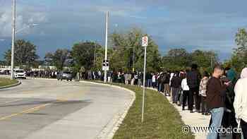 Here are a few of the hundreds of people who lined up for the east Windsor Costco job fair