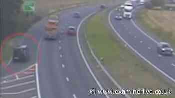 Police hunt black van seen moments before serious A1 crash