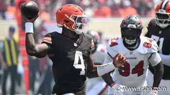 Browns QB Watson 'ready for support' in first home game since boos