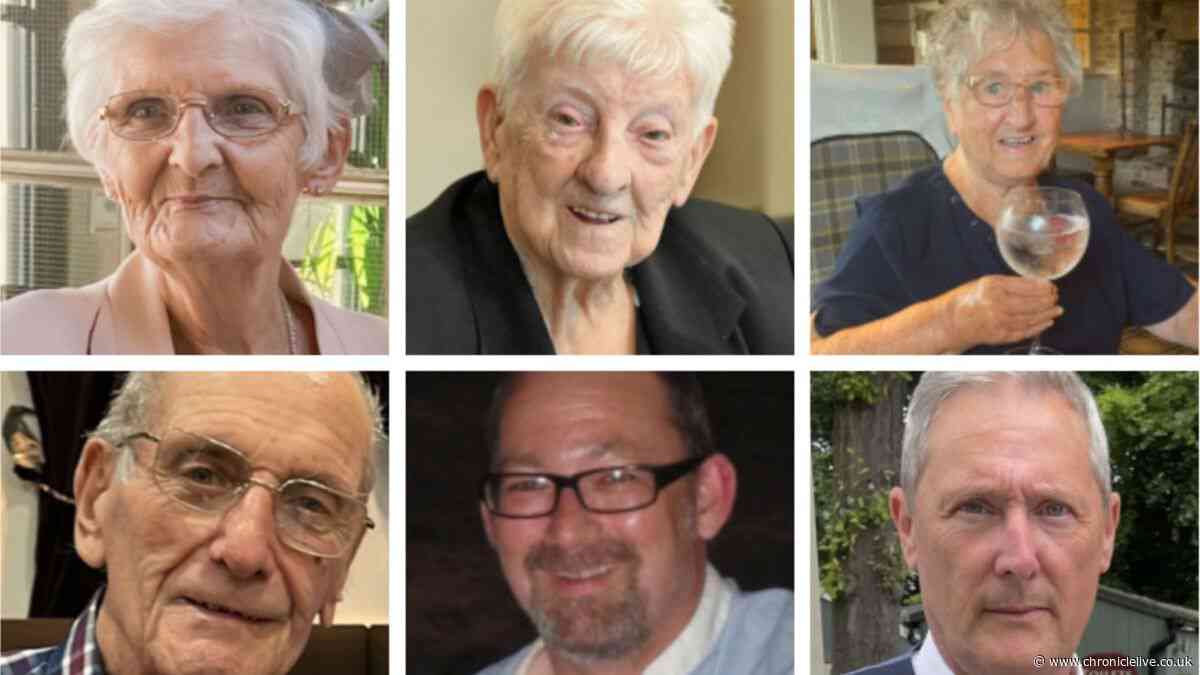 Funeral notices in the Chronicle last week including tributes to a dearly loved dad and loving son