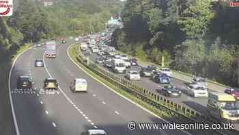 Live updates as crash on M4 near Cardiff causes long delays