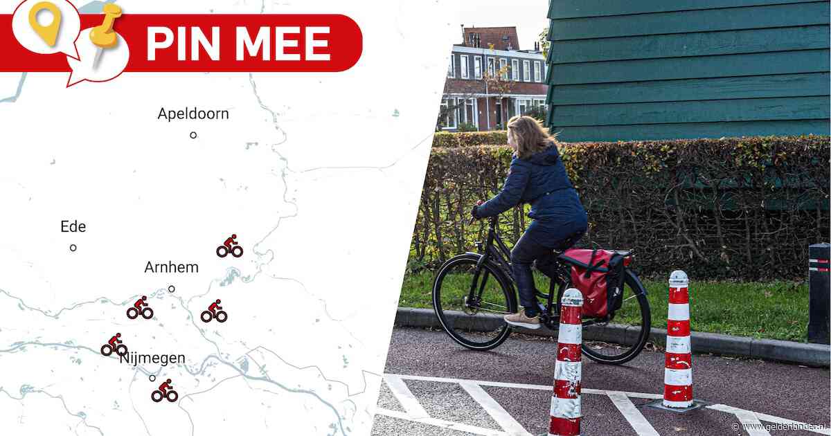 Let op, paaltje! Waar staat volgens jou zo’n levensgevaarlijk obstakel op het fietspad?