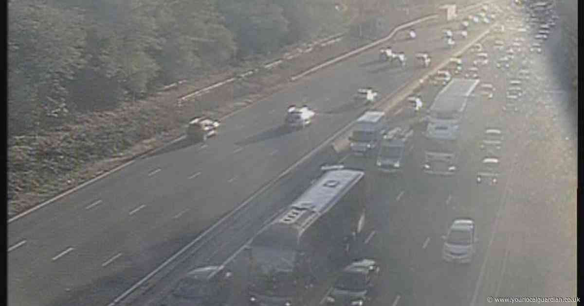 Major crash causes rush-hour delays on M3 into London