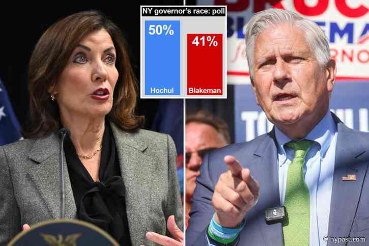 Republican Bruce Blakeman closes gap on Kathy Hochul in New York governor's race
