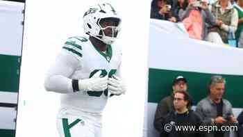 Jets' Onyemata has core muscle surgery; Glenn expects him back in '26