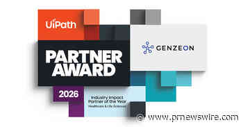Genzeon Named UiPath 2026 Industry Impact Partner of the Year for Healthcare and Life Sciences