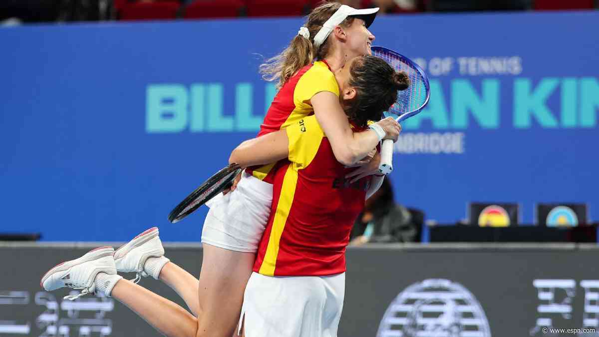 Spain advances to Billie Jean King Cup semis for first time in 18 years