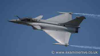 French Navy Rafale lands at Exeter Airport after bird strike