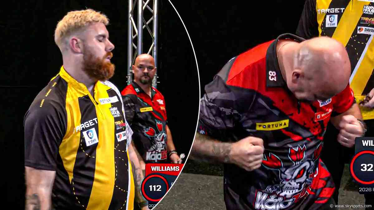 'He cannot believe it!' | Sedlacek wins first title as Williams throws darts in frustration!