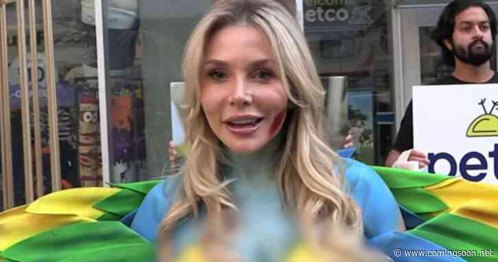 Celebrity Big Brother & Couples Therapy Star Strips Down & Gets Caged in PETA Protest
