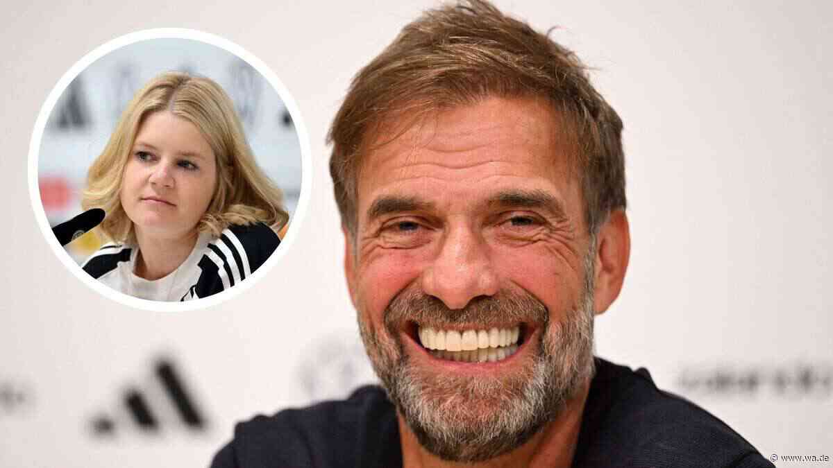 DFB-Pressesprecherin sorgt mit WM-Satz für großes Gelächter bei Klopp-PK