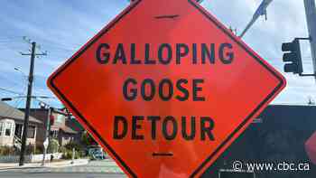 New closure along the Galloping Goose Trail in Victoria