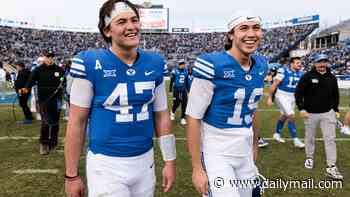 BYU quarterback's bizarre habit of eating dinner NAKED with his family is revealed in remarkable live TV exchange