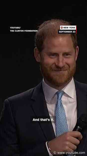 Prince Harry's teleprompter fails during tech speech