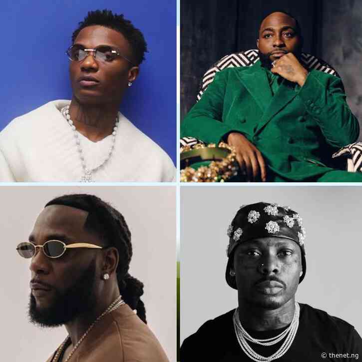 Wizkid, Burna Boy, Davido, Asake, Fola, Mavo, Adekunle Gold and Rema Battle for 2026 Headies ‘Best Male Artiste’ Award