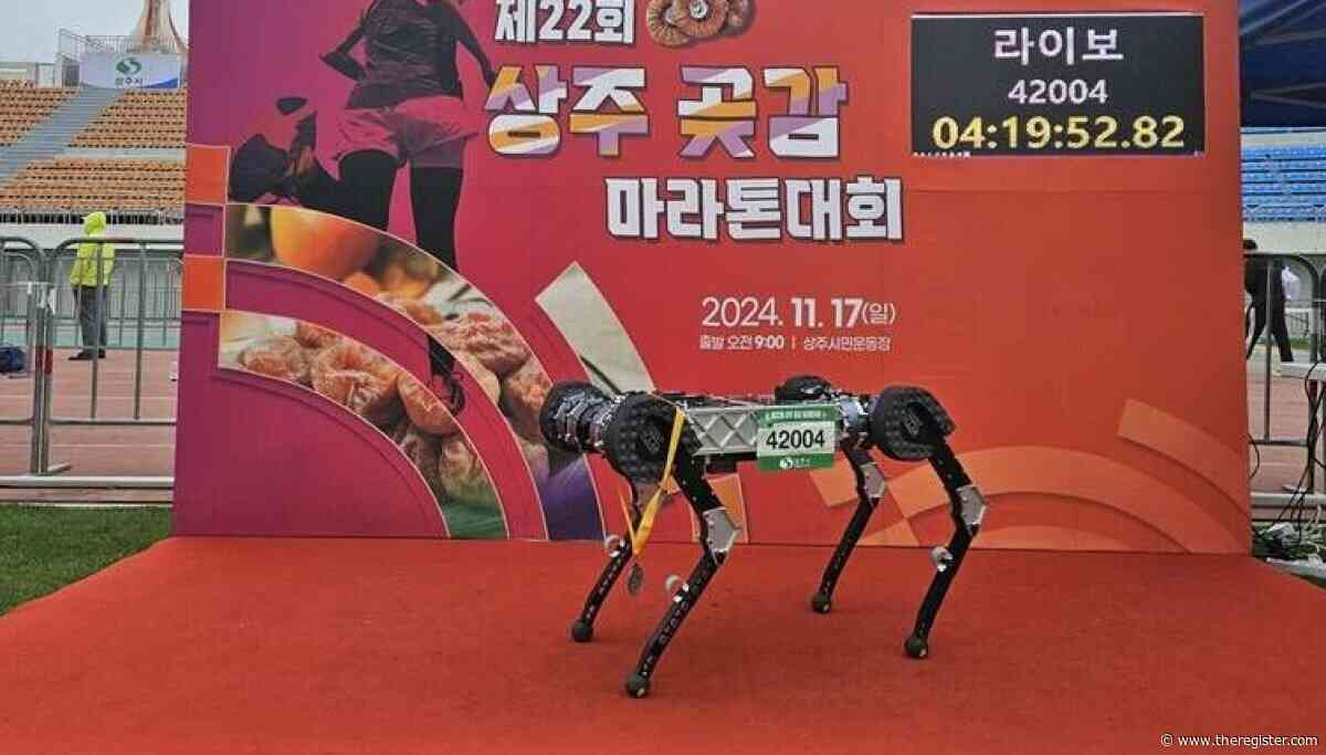 Robot dog ran a marathon on one charge and lived to publish the paper