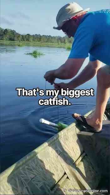 Catching a giant catfish
