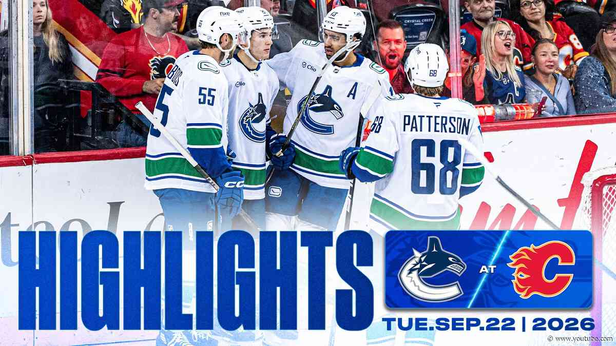 Game in 10 | Vancouver Canucks at Calgary Flames Preseason Highlights (Sep 22 2026)