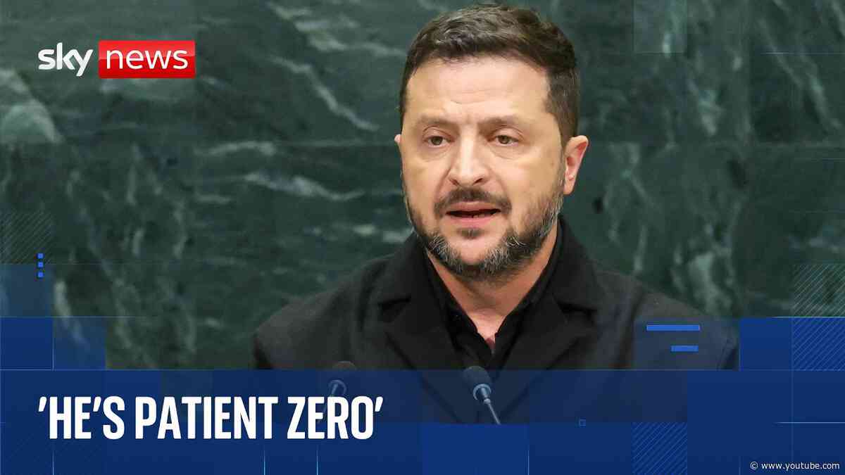 Volodymyr Zelenskyy speaks at UN General Assembly