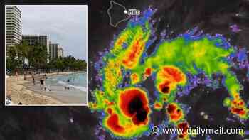 State of emergency declared for major storm erupting off US coast expected to become a hurricane in HOURS