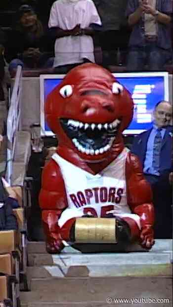 CAN'T WAIT FOR MORE RAPTOR MASCOT MOMENTS THIS SEASON 😂