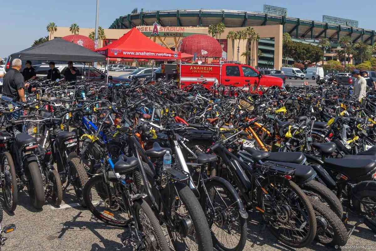 The OCDA bought back hundreds of illegal e-motos at the Angel Stadium