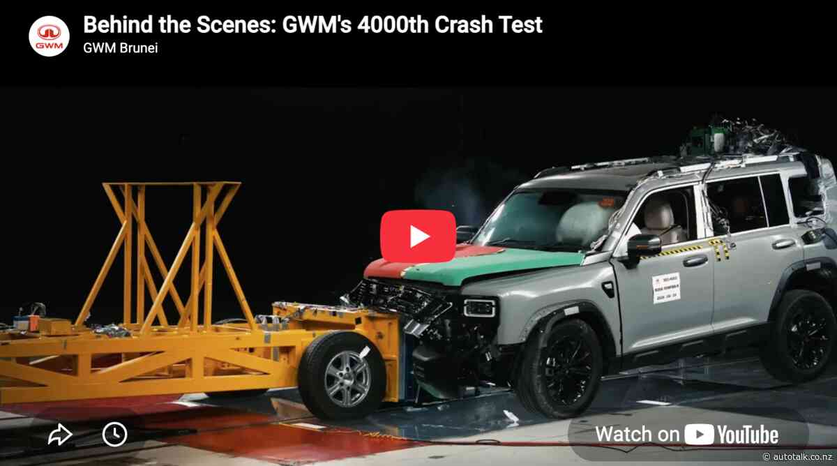GWM marks 4000th full vehicle crash test