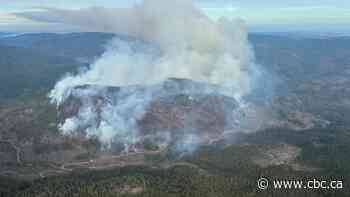 Wildfire north of Sooke, B.C., burning out of control