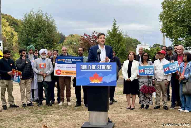 Eby focuses on U.S. health worker recruitment at Surrey border stop