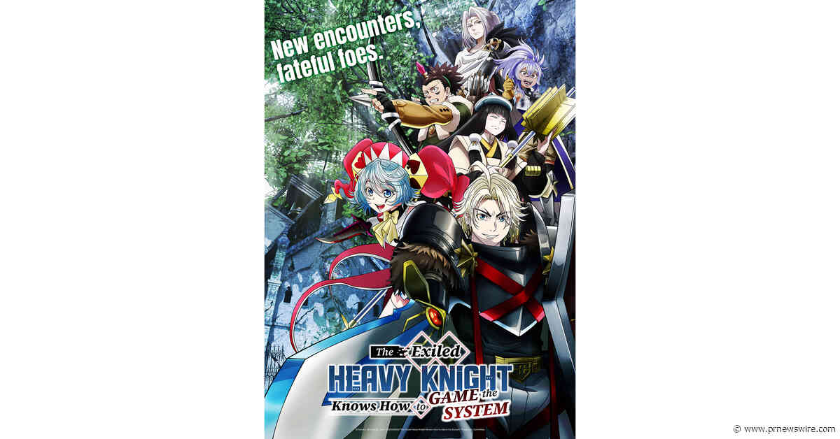 The Exiled Heavy Knight Knows How to Game the System Continues This Fall! Part 2 Key Visual, Main PV, Theme Songs and Four New Cast Members Announced