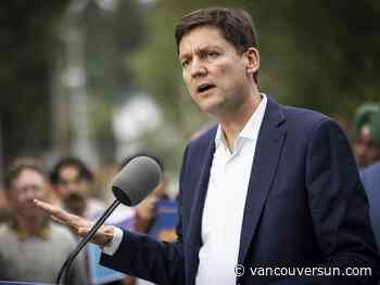David Eby makes campaign stop in Surrey but skirts questions about city's health-care issues