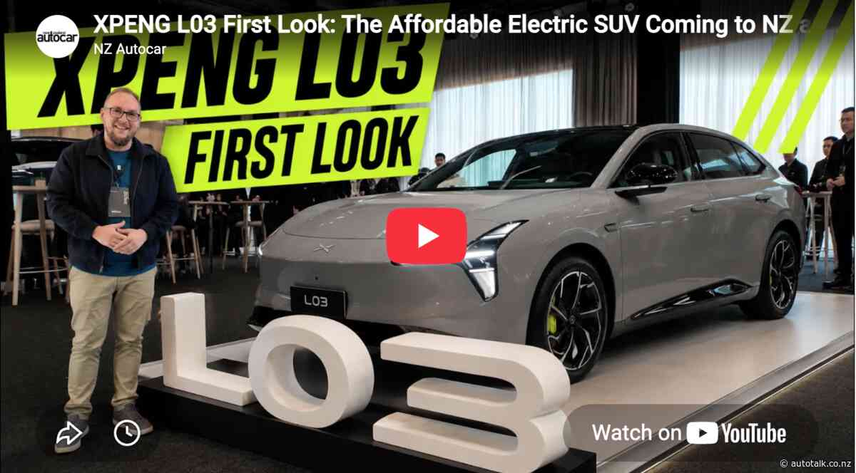 Video: XPeng L03 priced from $49,990 for New Zealand