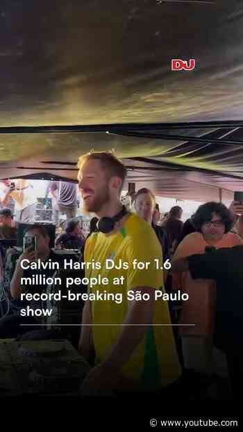 Calvin Harris DJs for 1.6 Million People 🤯 #brasil #record