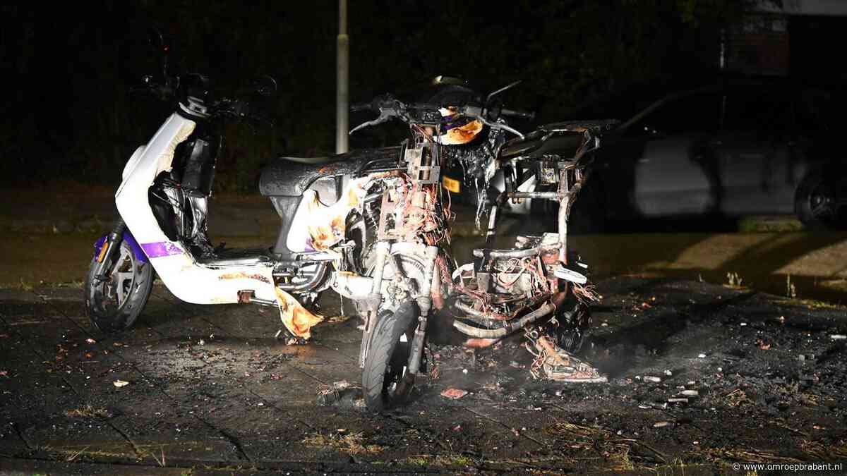 Opnieuw branden in Breda: huurscooters gaan in vlammen op