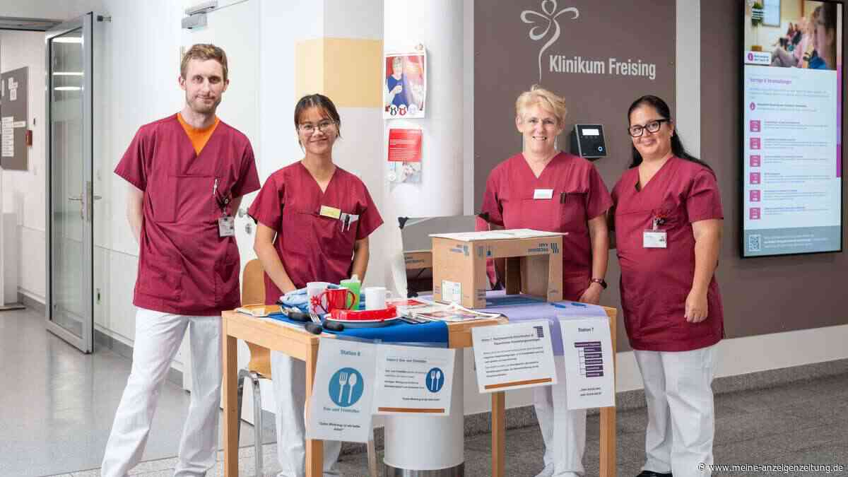 Sinnes-Parcours im Klinikum Freising lässt Besucher in Minuten altern