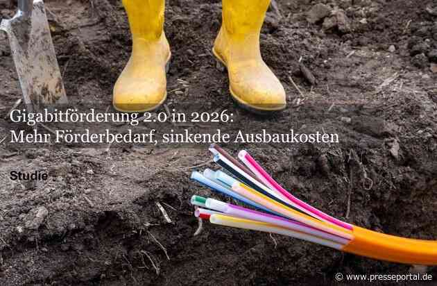 Glasfaserförderung 2026: Förderbedarf steigt auf bis zu 20 Mrd. Euro