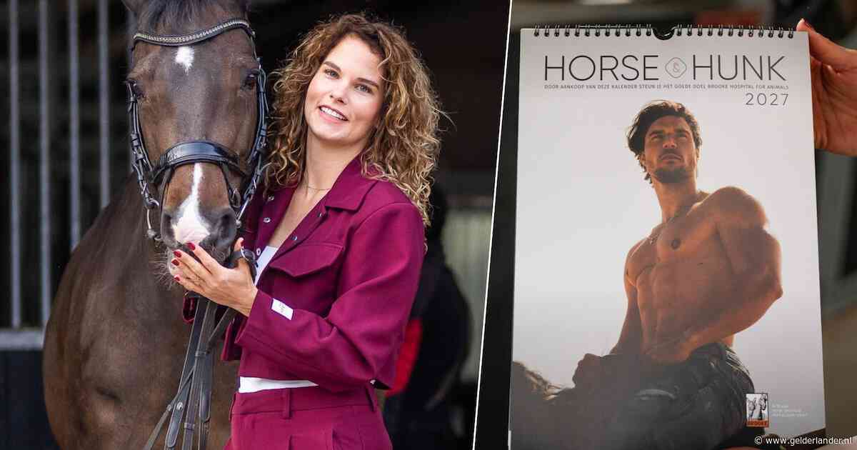 Paarden zijn er genoeg voor de kalender van Fianne, maar een ‘hunk’ vinden is een stuk lastiger