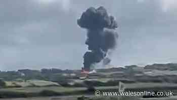 RAF make decision after Hawk jet crashes close to Welsh homes