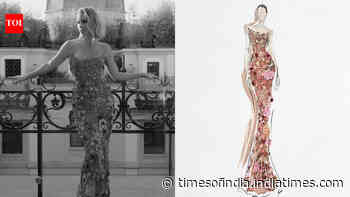 Claire Holt’s stunning Manish Malhotra gown steals the spotlight in Milan