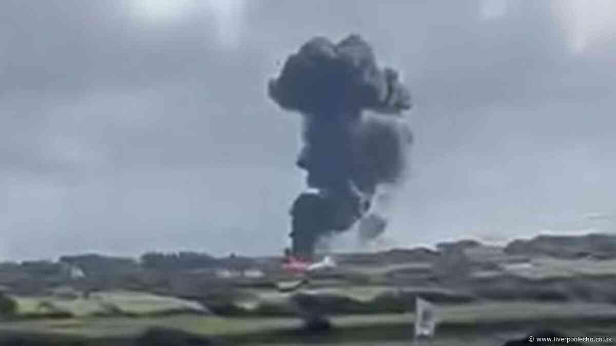 RAF issues update after fighter jet crashes and explodes in North Wales