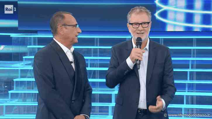 “Fabio so che sei bravo con le imitazioni, mi fai Bruno Vespa?”, “vuoi che cada dalle scale?”. Il ritorno di Fazio in Rai a Tale e Quale Show tra ironia e standing ovation
