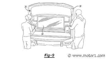 Ford Patent Reveals A Front Tailgate Trunk With A Fold Down TV