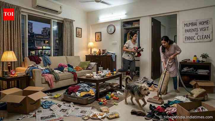 Psychology says panic-cleaning before parents visit may reveal more than a messy home