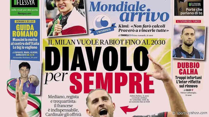 Today’s Papers: Italy unveil Zoma, Udinese sign Alaba, new Juventus goalkeepers