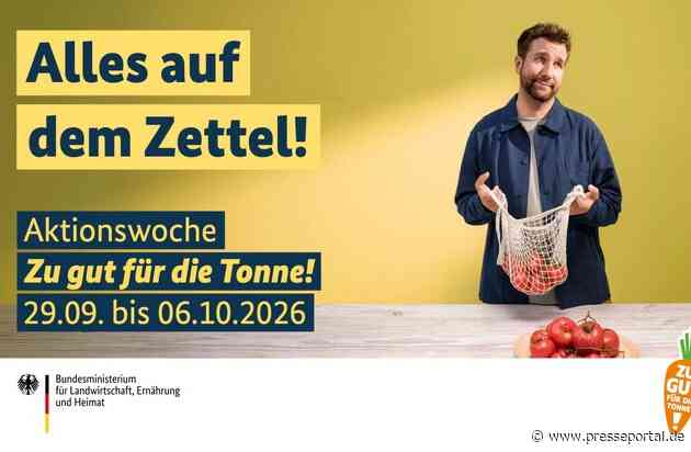 Aktionswoche gegen Lebensmittelverschwendung 2026 startet mit Fokus auf bewusster Planung