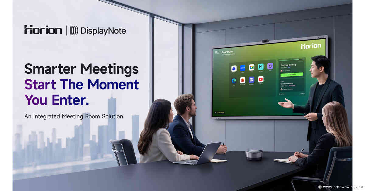 Horion et DisplayNote entrent en partenariat pour offrir une expérience de réunion plus fluide sur les écrans interactifs