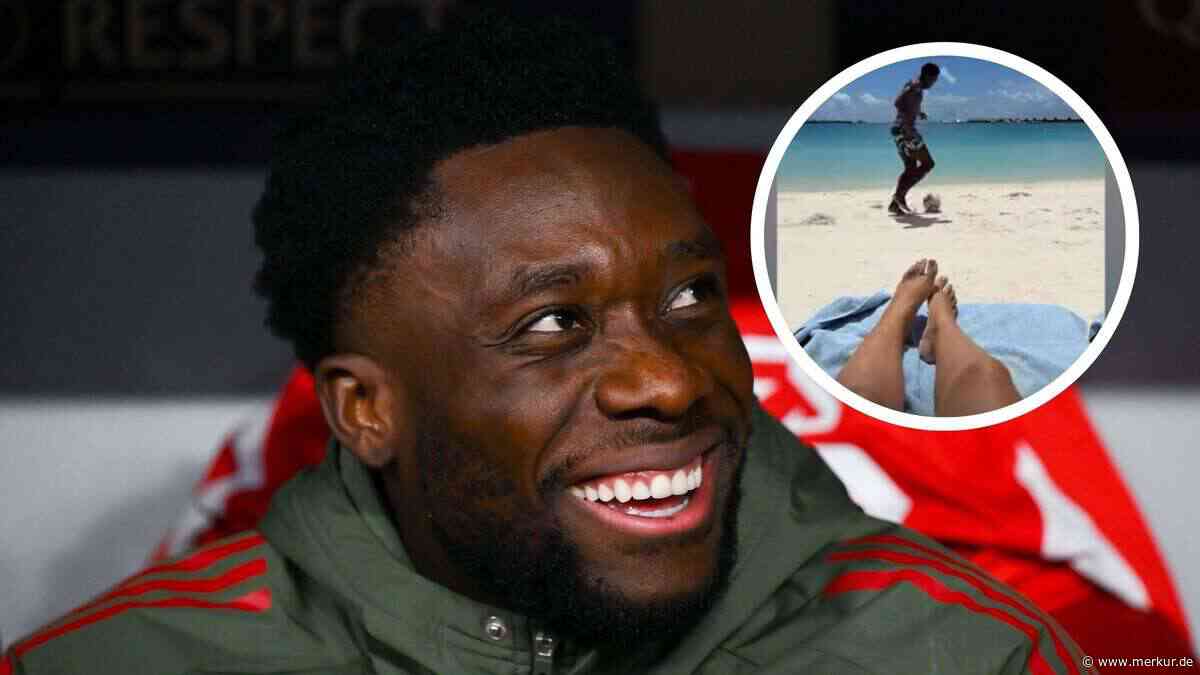 Alphonso Davies sorgt für kuriose Strand-Fotobombe während Flitterwochen