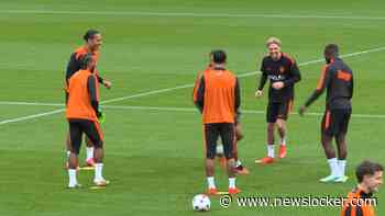 Oranje-sterren lachen tijdens laatste training voor wedstrijd tegen Duitsland