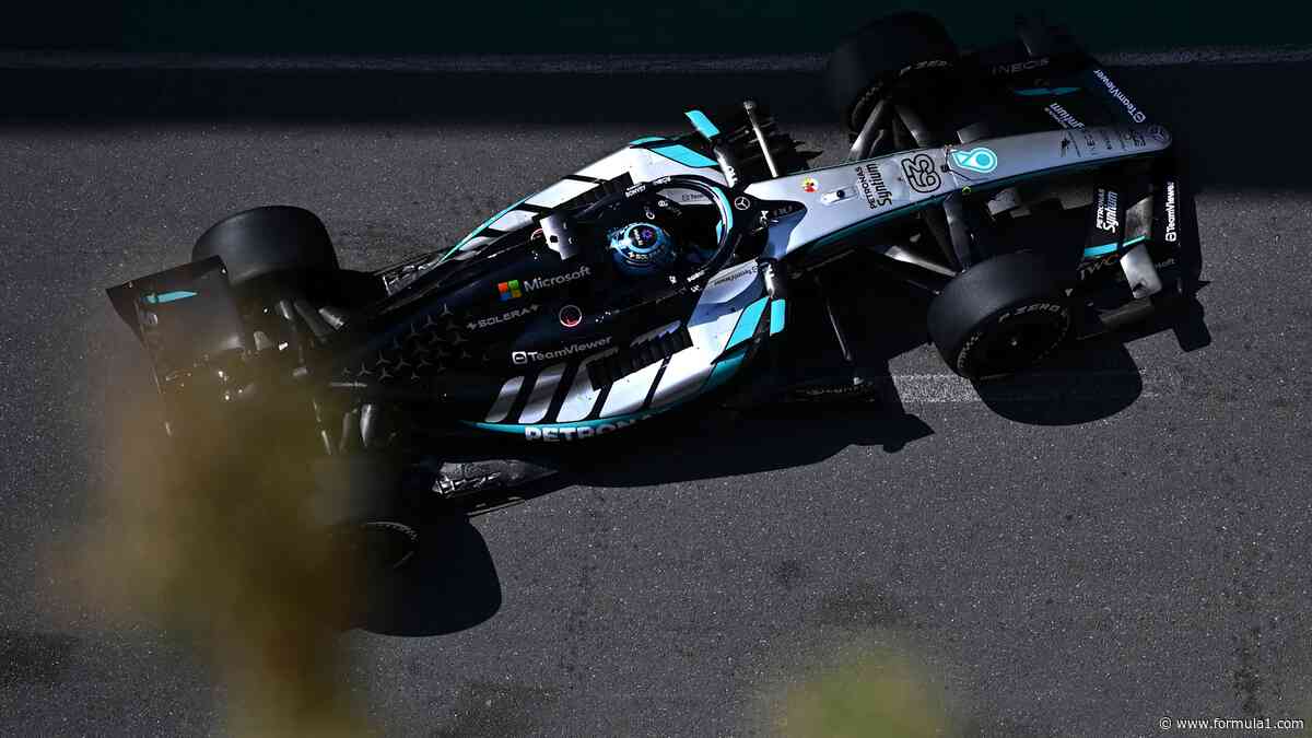 Russell fastest in Azerbaijan FP1 as Antonelli suffers issue